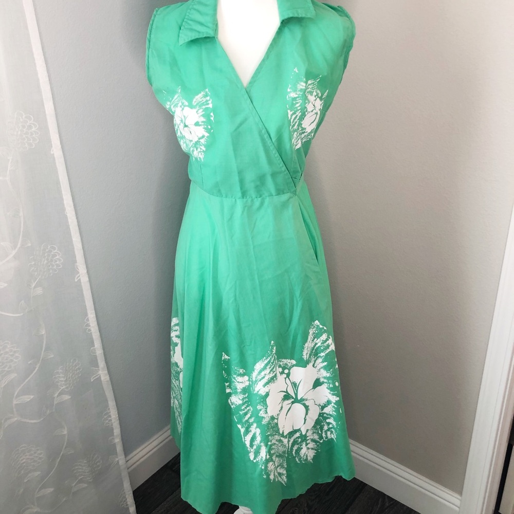 Hand made ankle length wrap dress